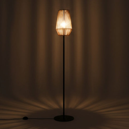 ALMUT 6020 Wool & Wood Floor Lamp — Cone