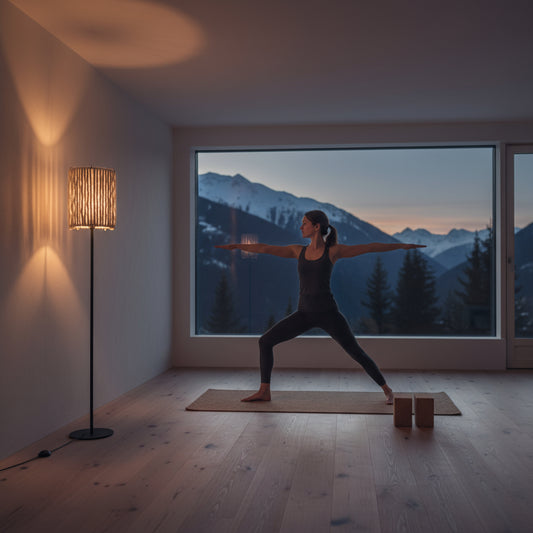 ALMUT 6020 Wool & Wood Floor Lamp — Cylinder