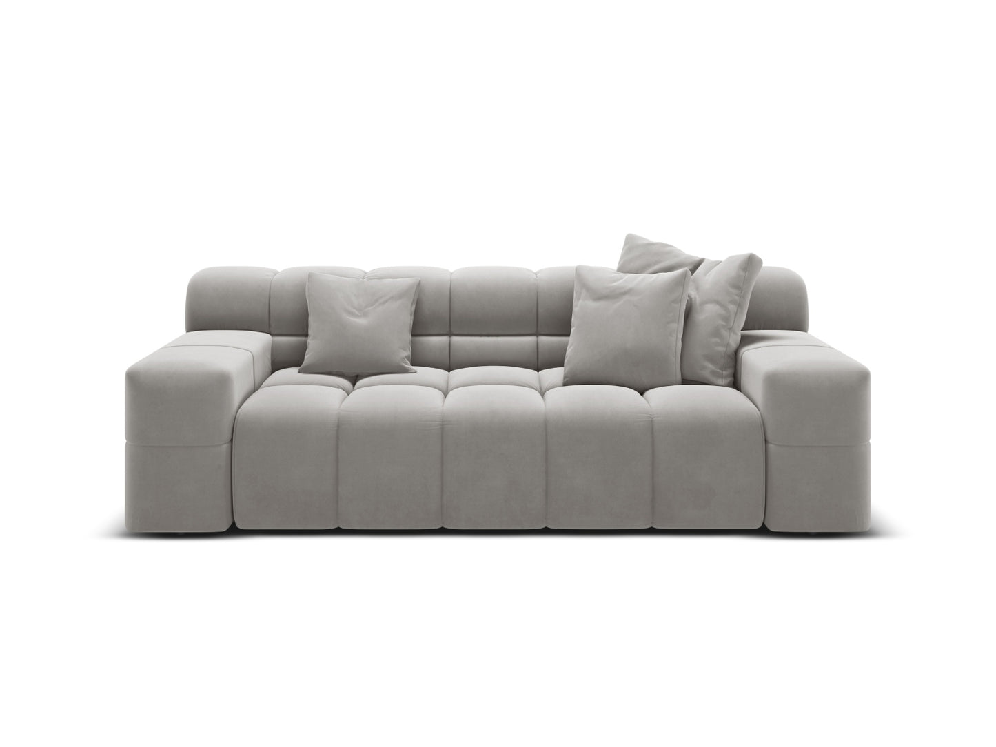Hawaii Sofa, 2 Seats, 210x100 cm — Silver