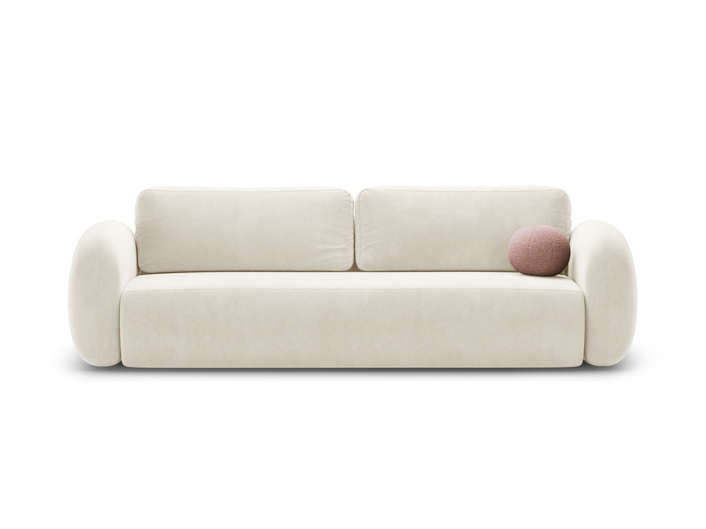 Tonale Sofa With Bed Function And Box, 3 Seats, 262x105 cm — Ivory