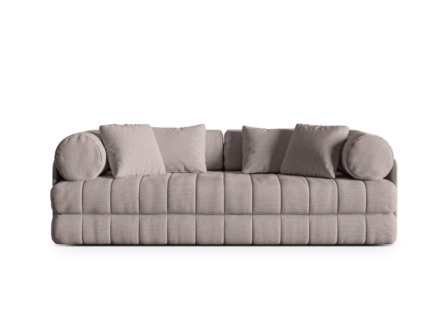 Kemi Sofa With Bed Function, 3 Seats, 206x95 cm — Warm grey