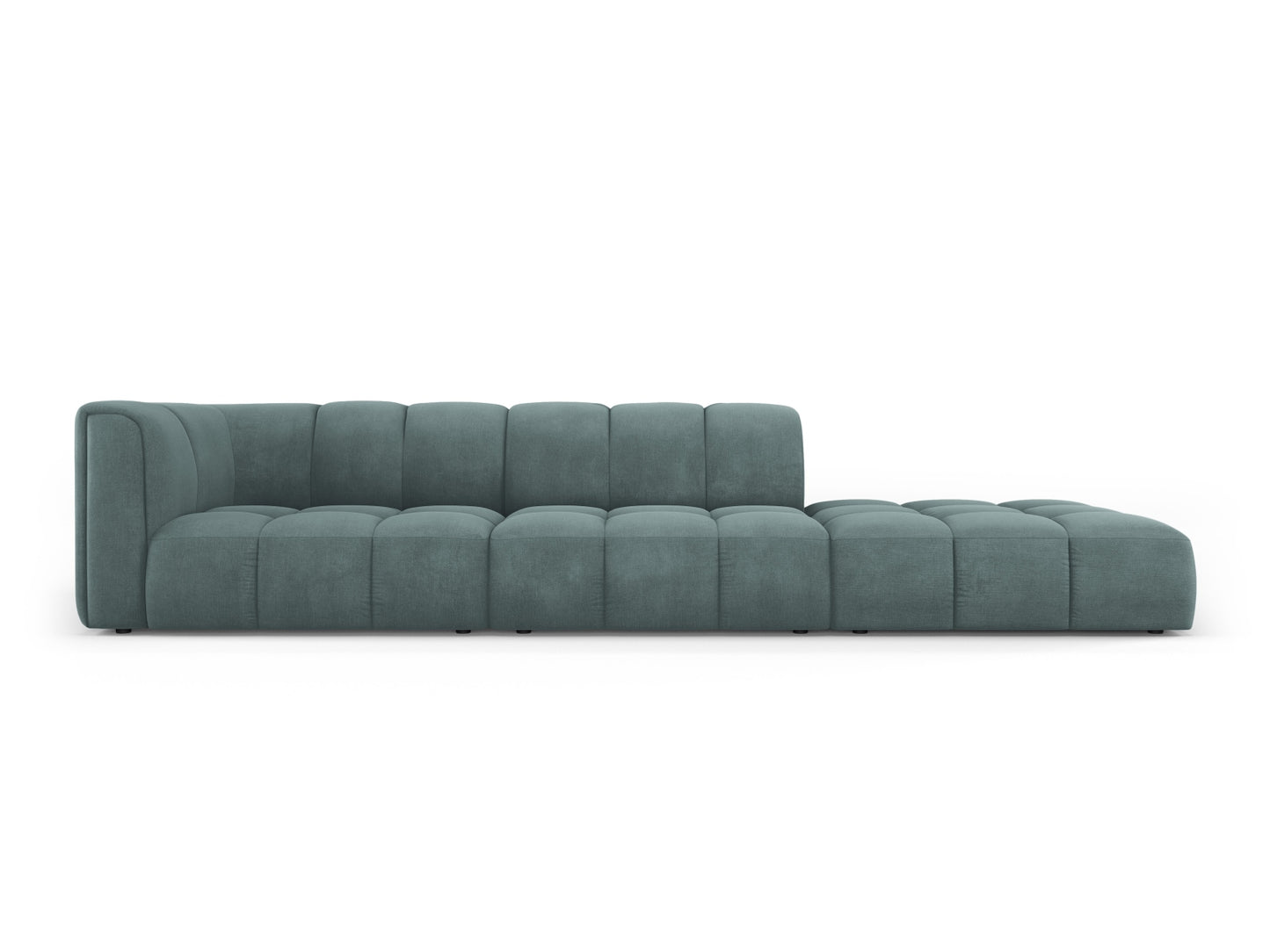 Moritz Modular Sofa, 4 Seats, 293x96 cm — Sea Green / Right