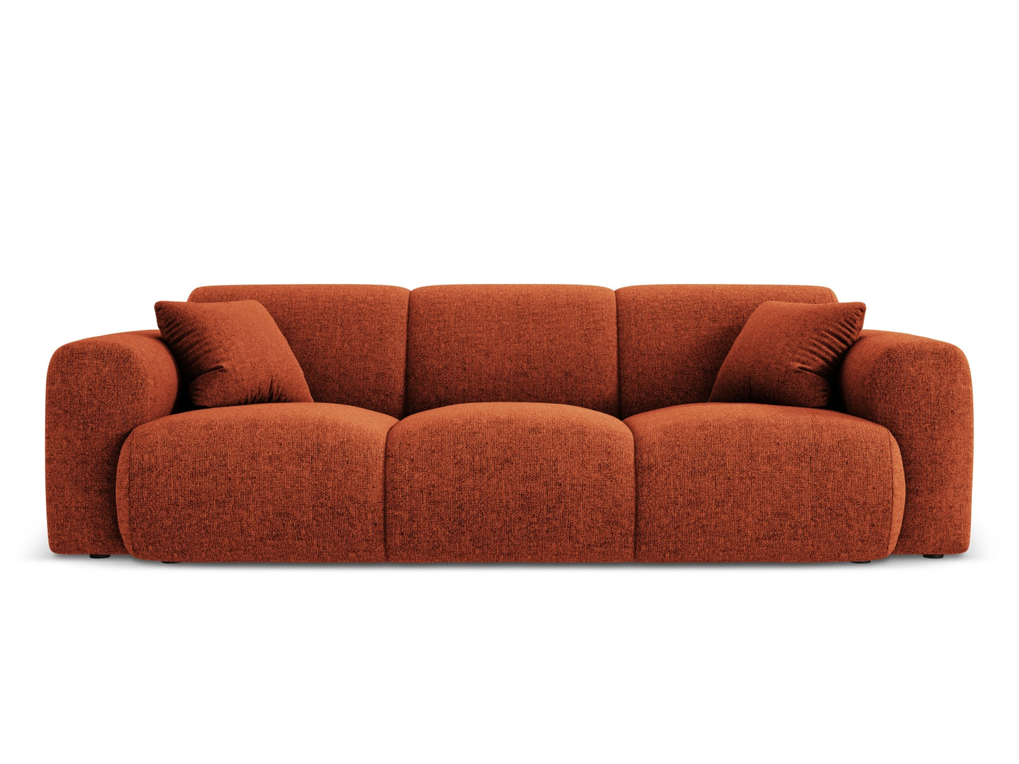 Nolio Sofa, 3 Seats, 235x95 cm — Terracotta