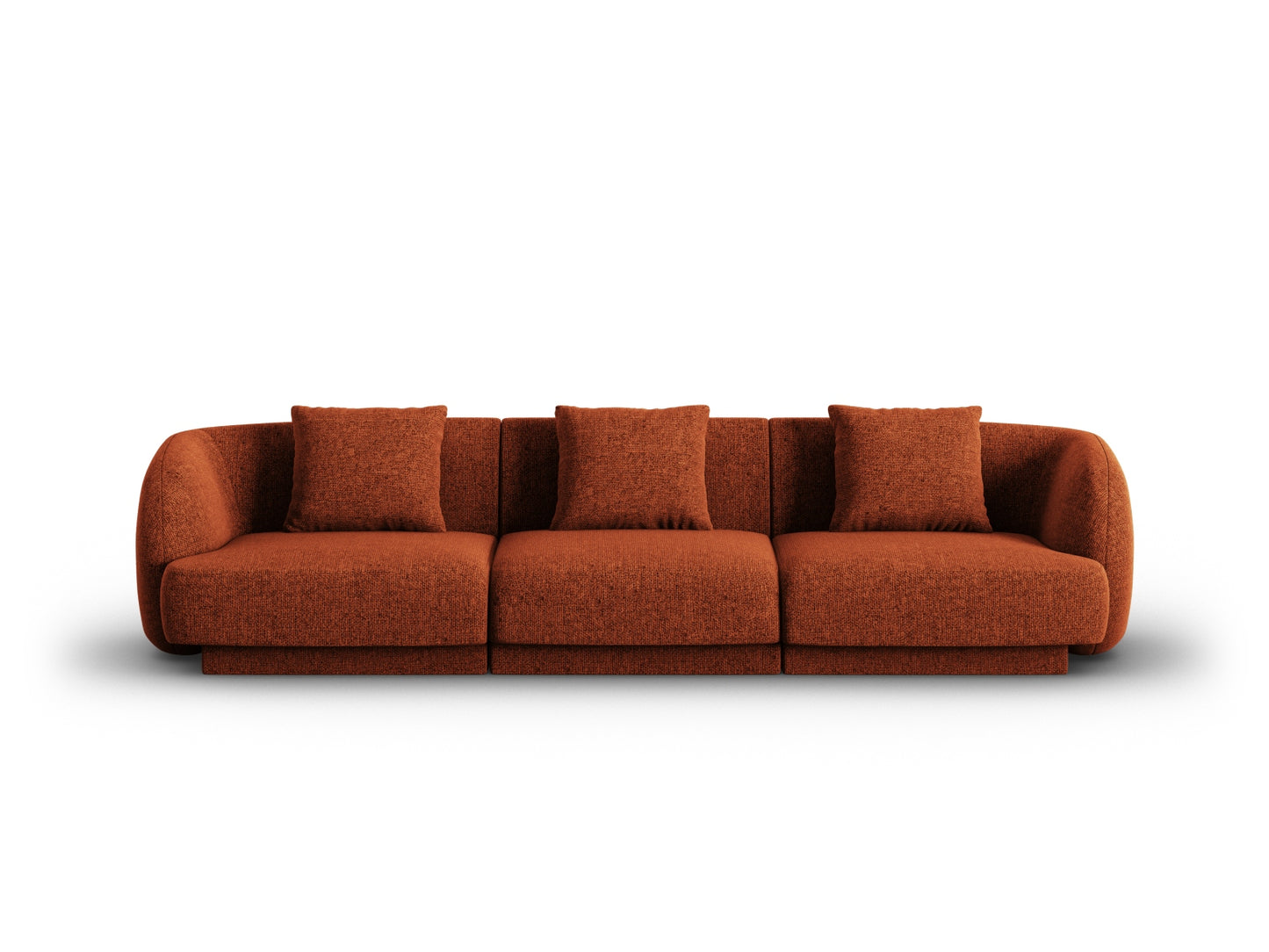 Tulum Sofa, 3 Seats, 255x90 cm — Terracotta