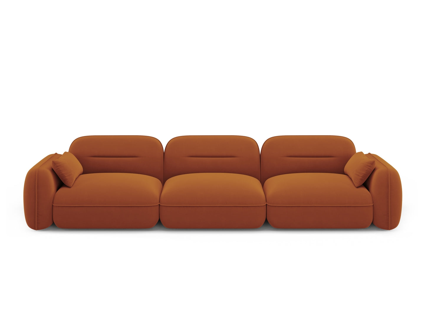 Sydney Modular Sofa, 4 Seats, 320x90 cm — Terracotta