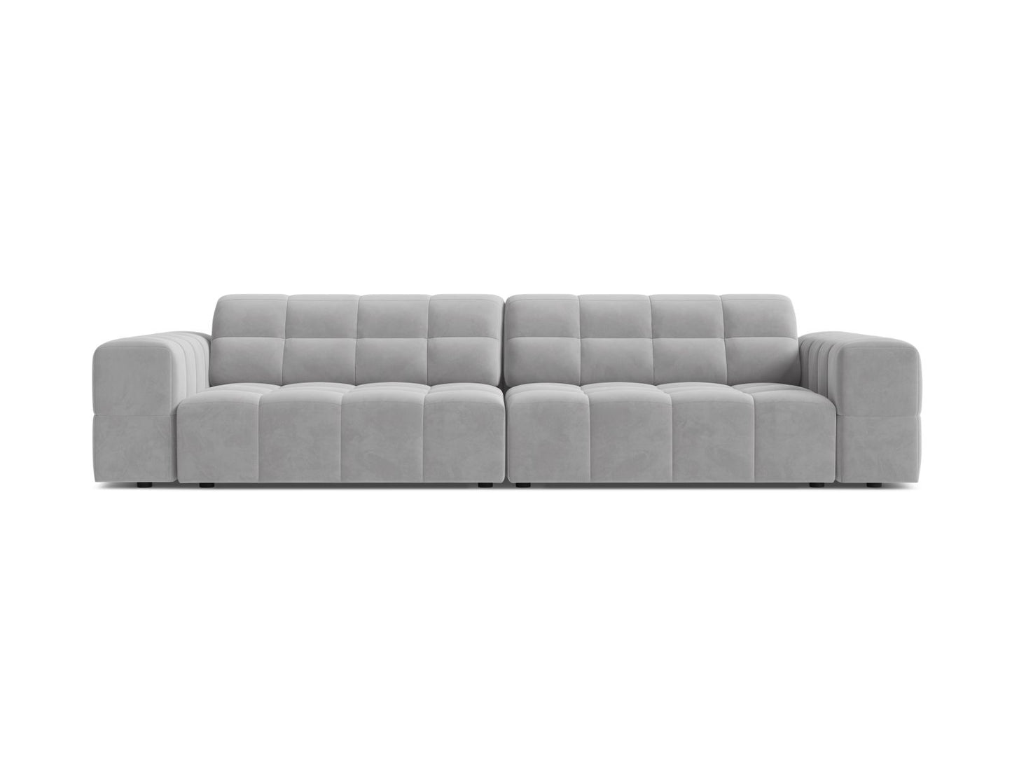 Chicago Sofa, 4 Seats, 252x102 cm — Silver