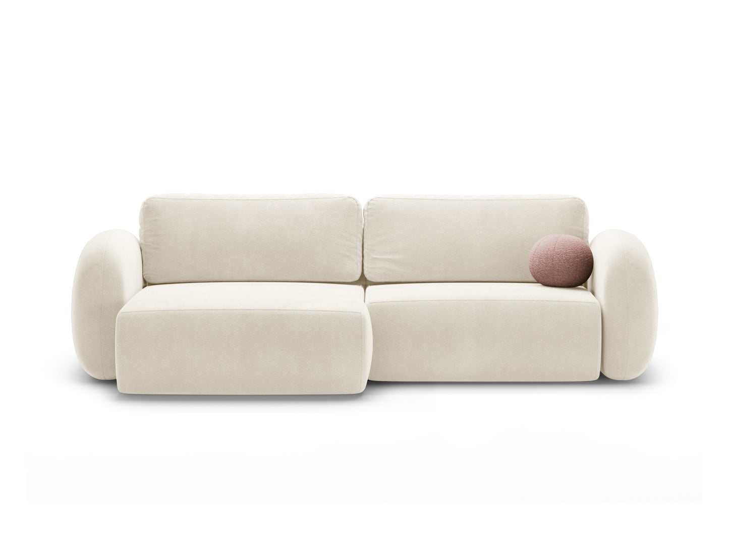 Tonale Reversible Corner Sofa With Bed Function And Box, 4 Seats, 262x149 cm — Ivory
