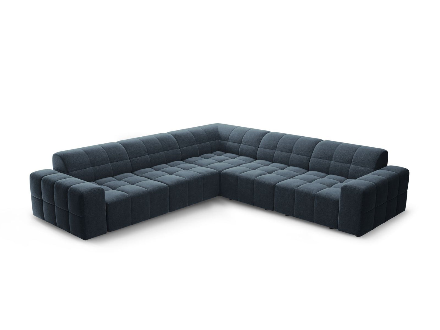 Chicago Symmetrical Corner Sofa, 4 Seats, 285x285 cm — Royal Blue