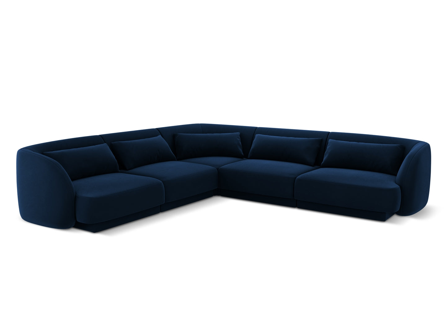 Tulum Reversible Corner Sofa, 5 Seats, 255x255 cm — Royal Blue