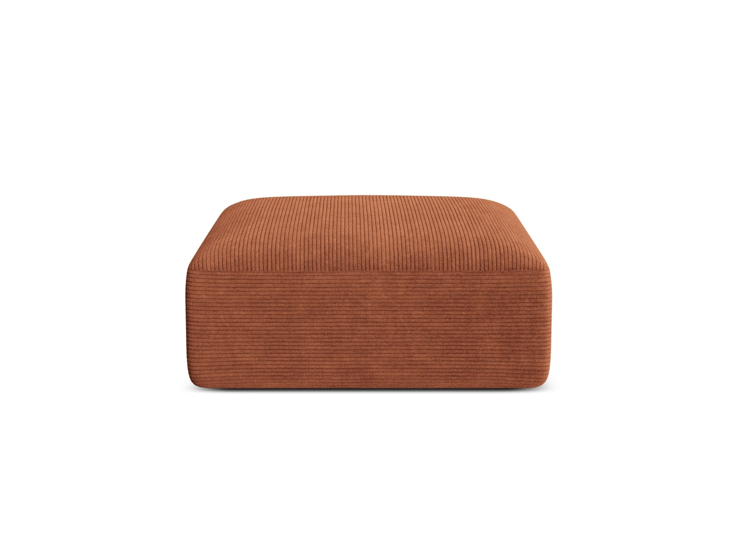 Campi Pouf, 90x90 cm — Terracotta
