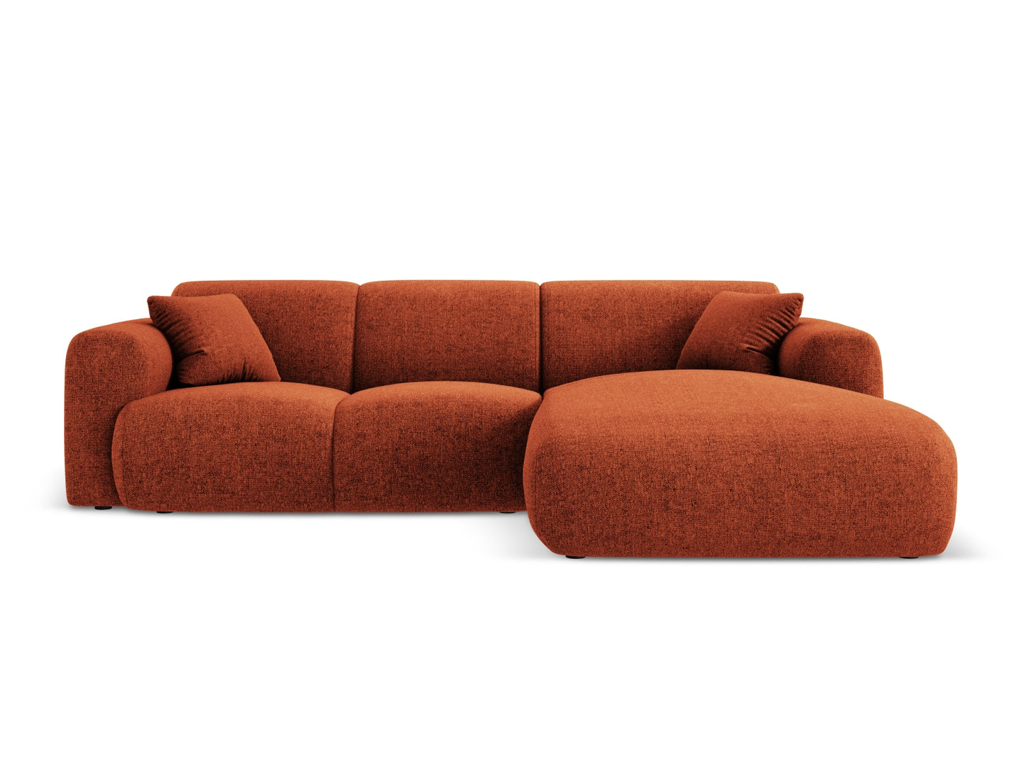 Nolio Corner Sofa, 4 Seats, 260x170 cm — Terracotta / Right