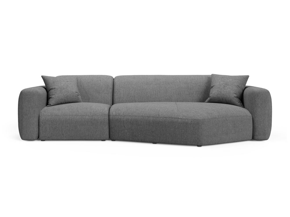 Strino Modular Corner Sofa, 3 Seats, 308x136 cm — Grey / Right