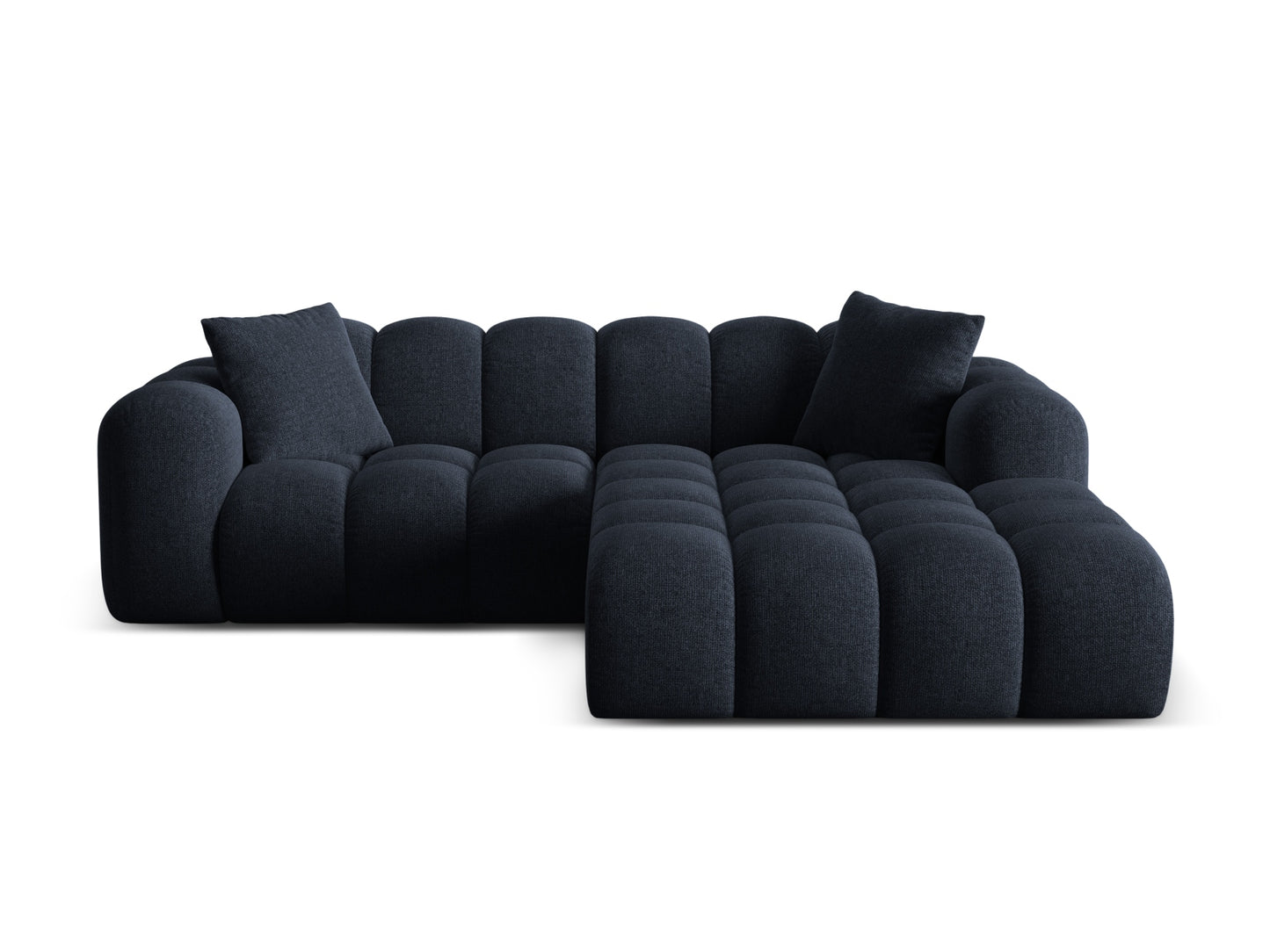Treno Corner Sofa, 3 Seats, 240x184 cm — Navy Blue / Right