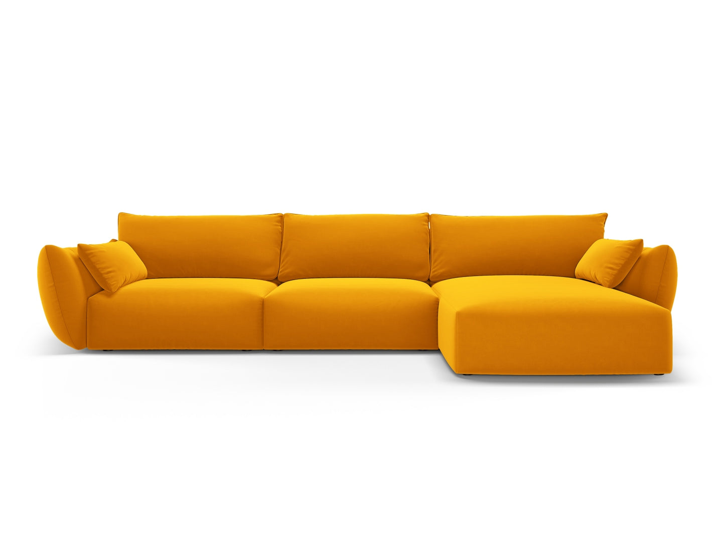 Matera Corner Sofa, 4 Seats, 308x171 cm — Yellow / Right