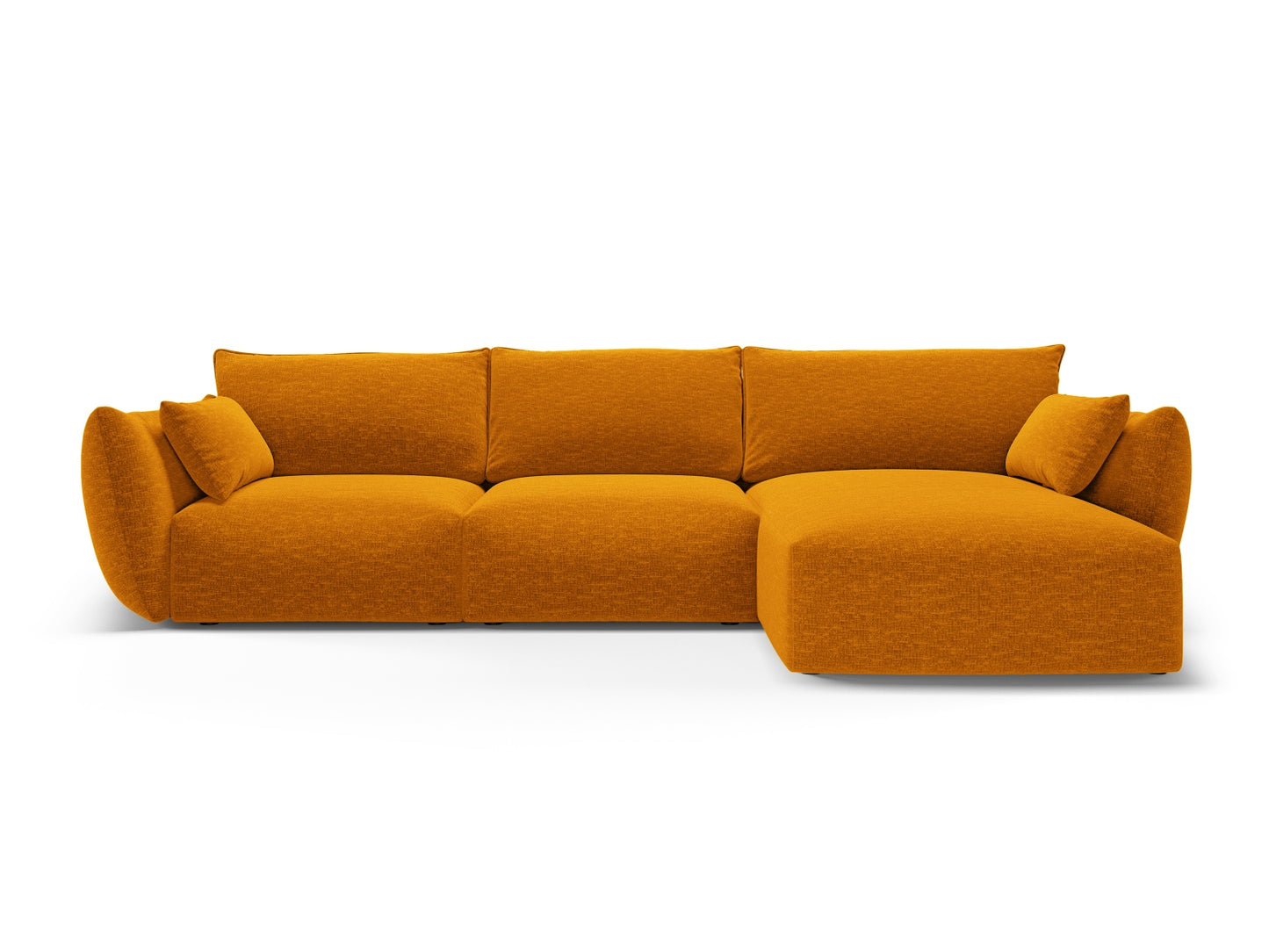 Matera Corner Sofa, 5 Seats, 280x171 cm — Yellow / Right