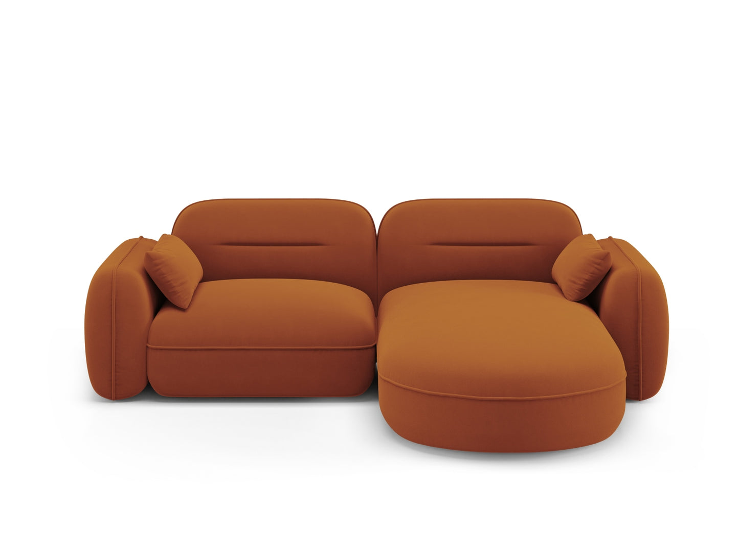 Sydney Modular Corner Sofa — Terracotta / Right