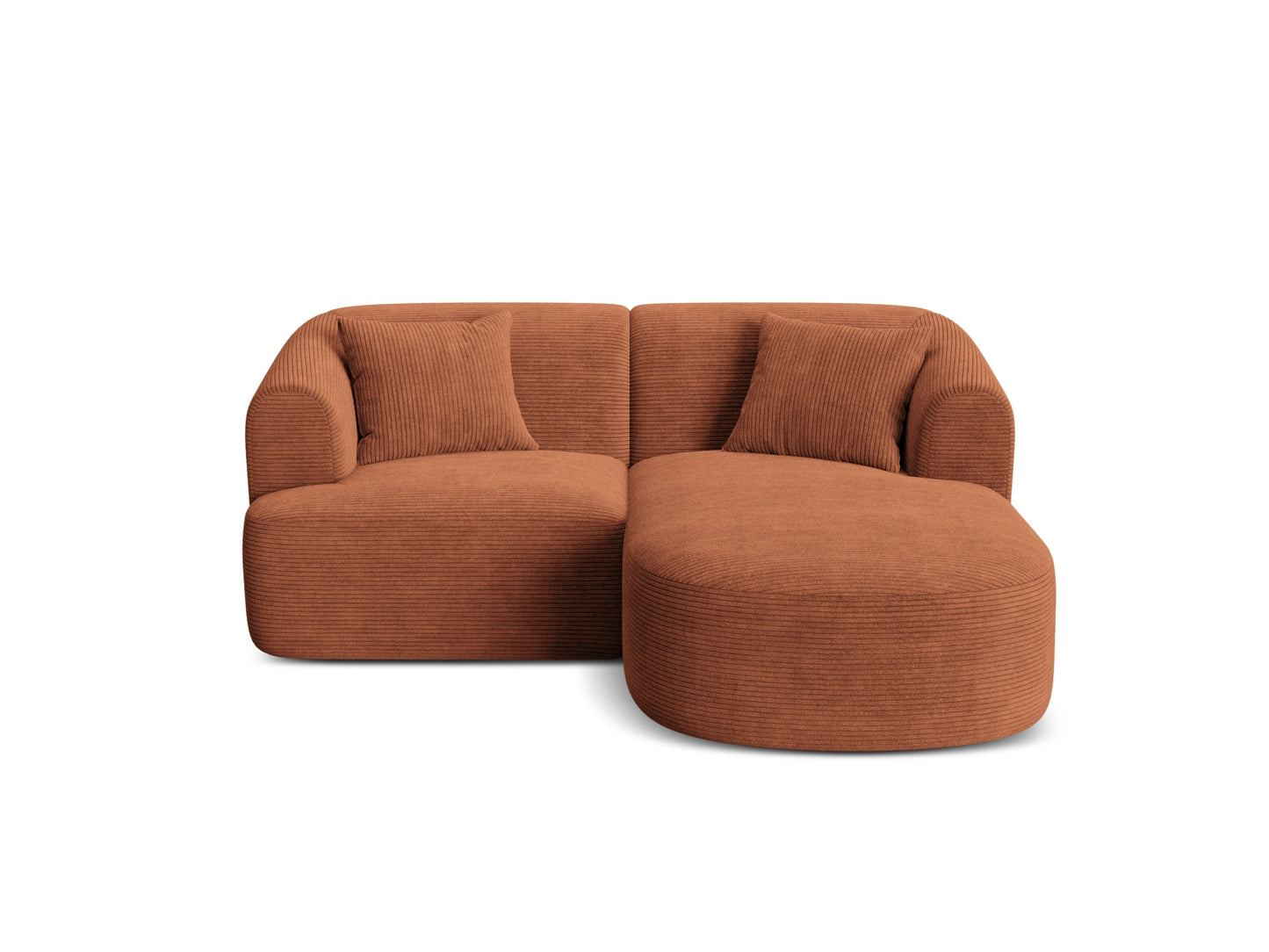 Campi Modular Corner Sofa — Terracotta / Right