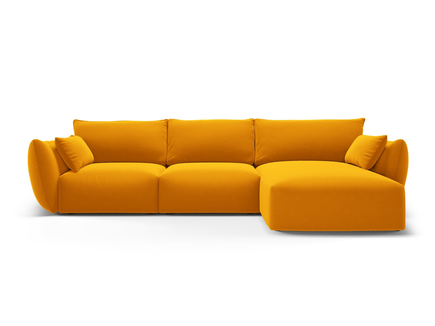 Matera Corner Sofa, 5 Seats, 280x171 cm — Yellow / Right