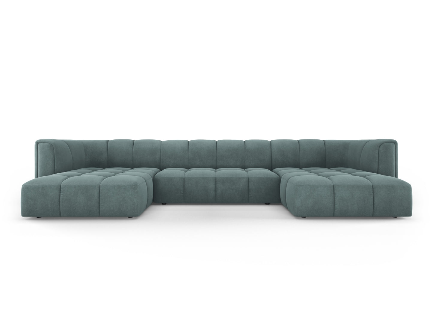 Moritz Panoramic Sofa, 5 Seats, 346x160 cm — Sea Green