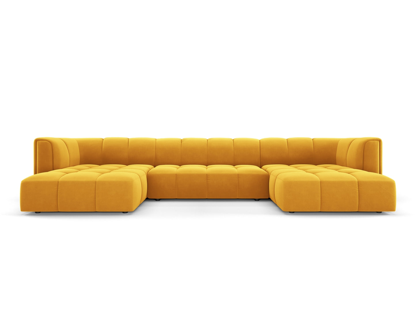 Moritz Panoramic Sofa, 5 Seats, 346x160 cm — Yellow