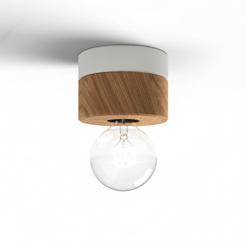 ALMUT 0239 Scandinavian Wood Ceiling Light Oak