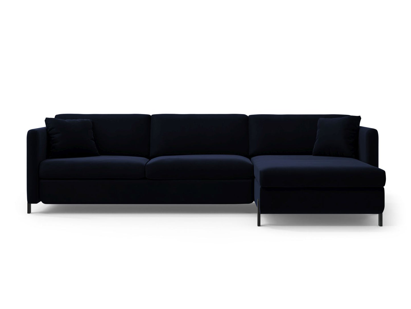 Gloria Corner Sofa With Bed Function, 4 Seats, 266x170 cm — Royal Blue / Right