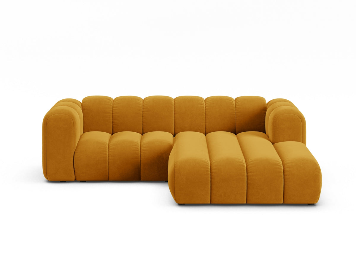 Lupine Modular Corner Sofa, 3 Seats, 230x177 cm — Yellow / Right