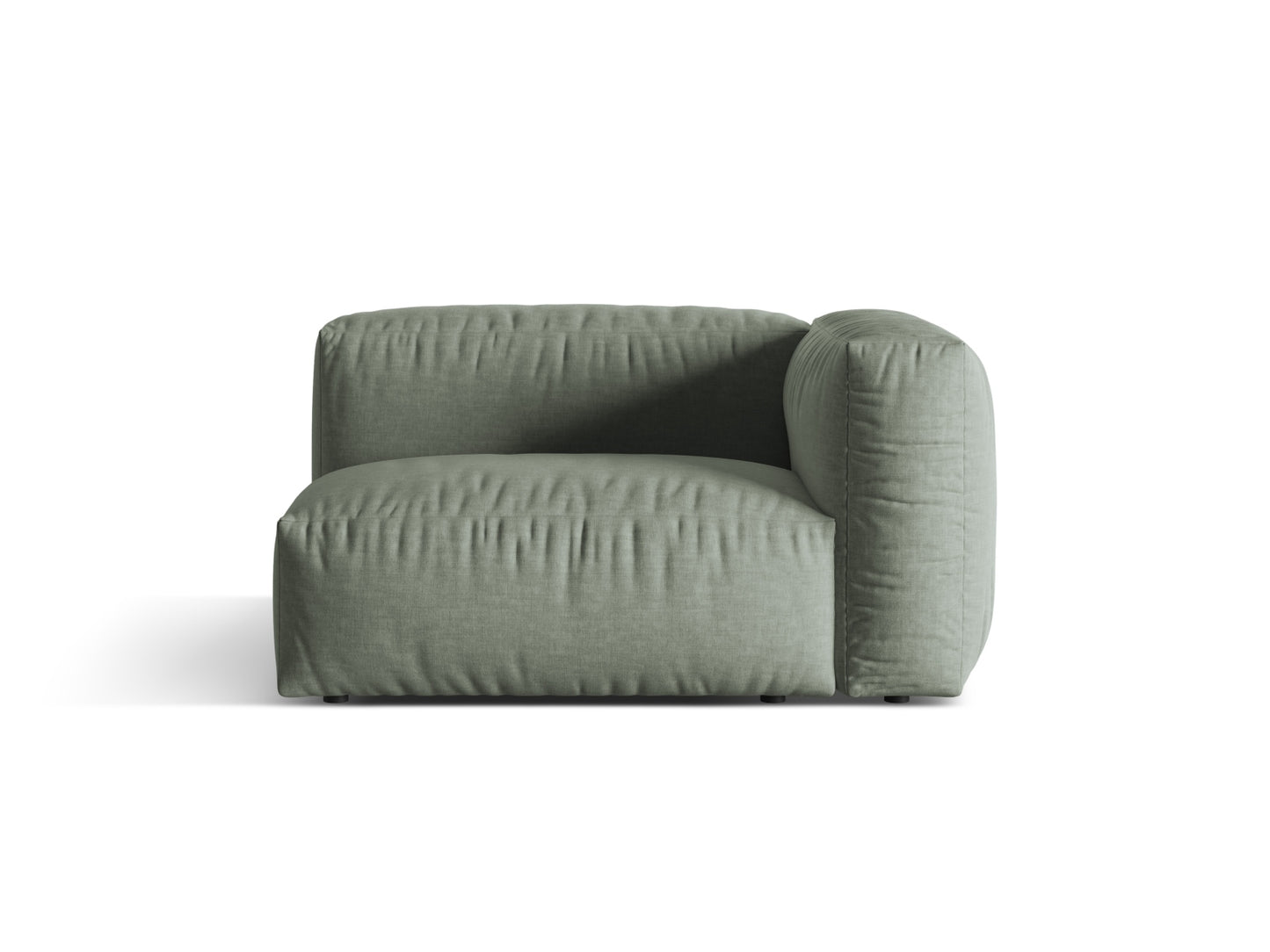 Martina Wide Single Seat, 120x106 cm — Moss Green / Right
