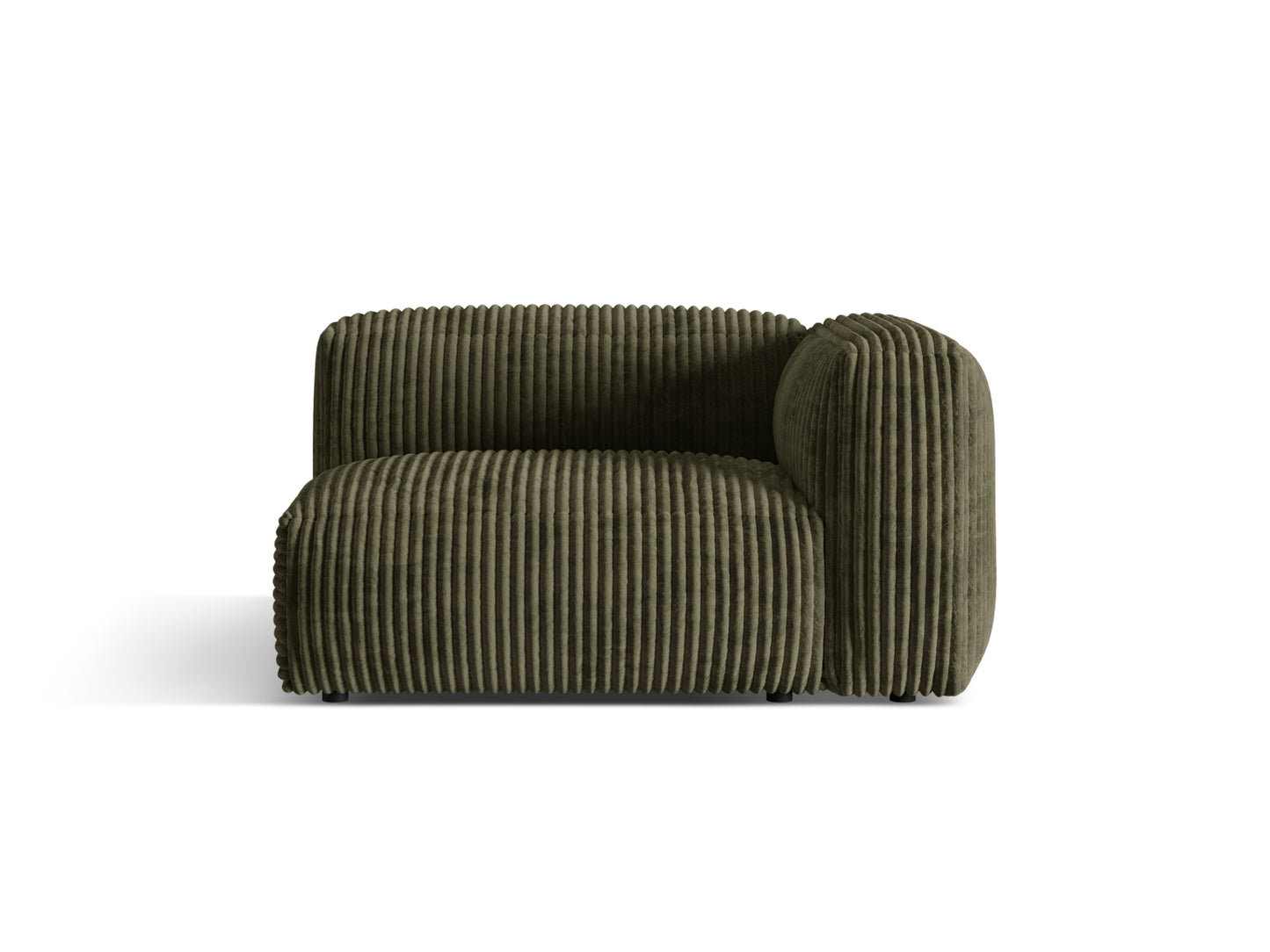 Martina Wide Single Seat, 120x106 cm — Moss Green / Right