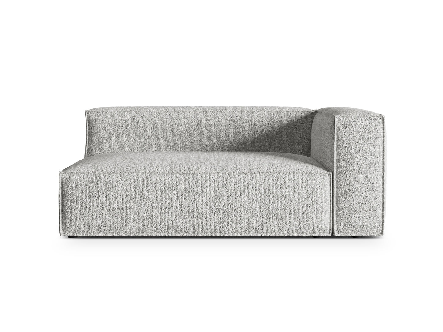 Nuria Modular Sofa, 2 Seats — Silver / Right