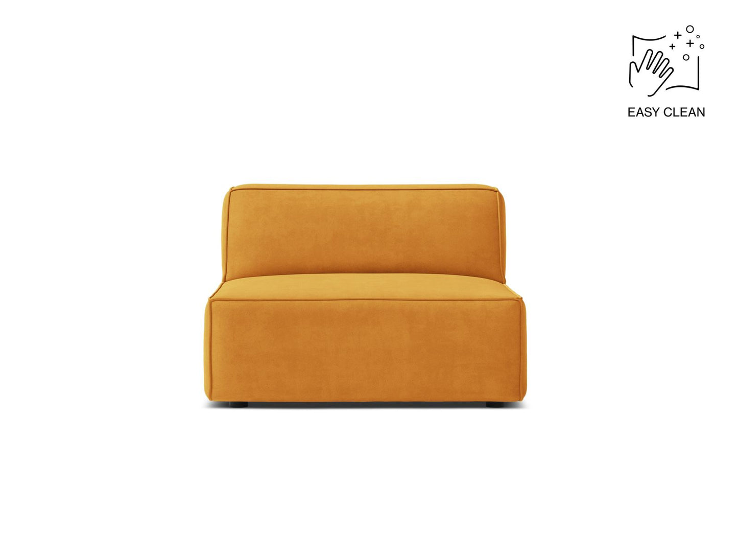 Sofamodul Samt Beige Jodie — Yellow