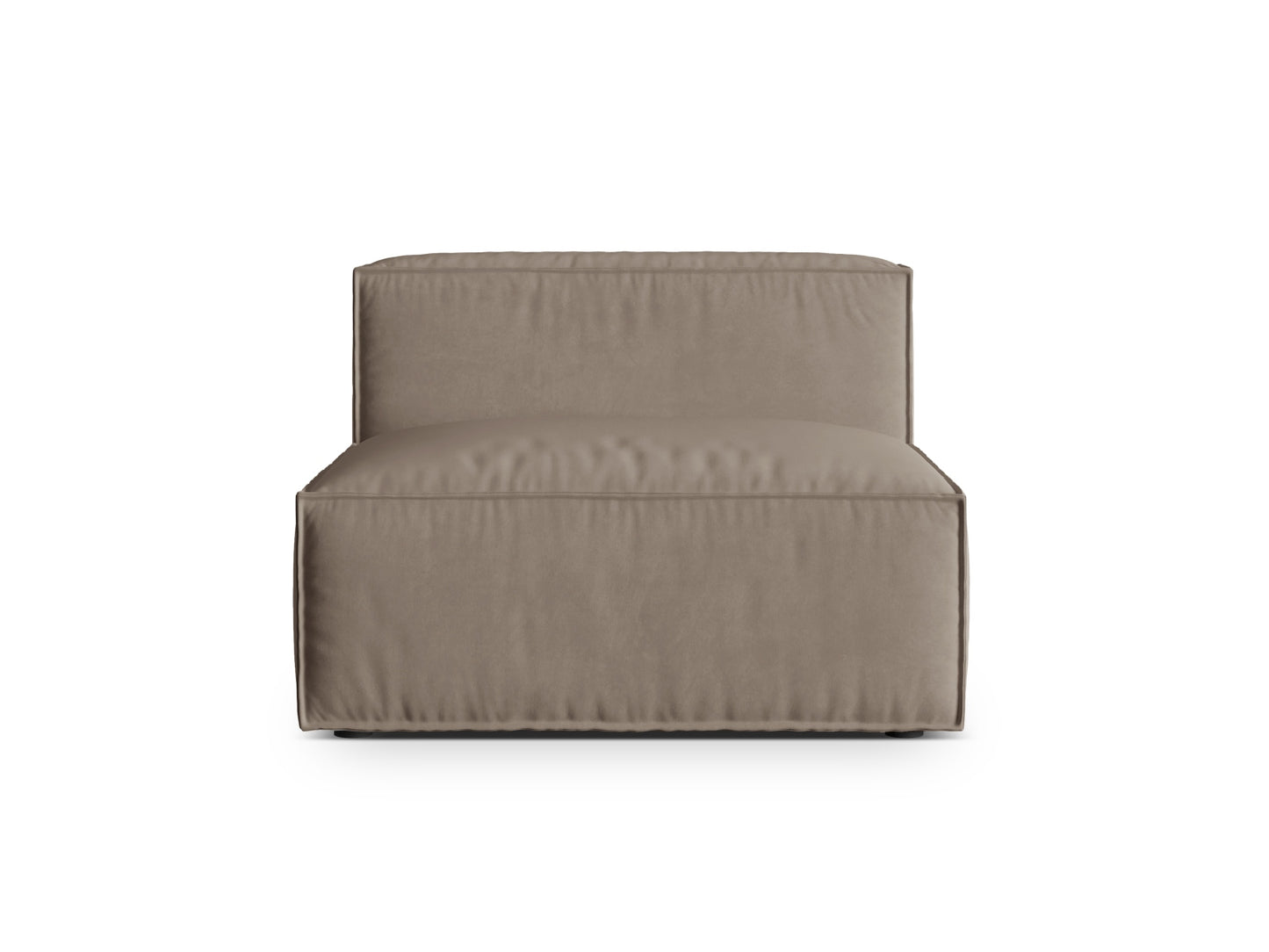 Sofamodul Samt Beige Nuria — Warm grey