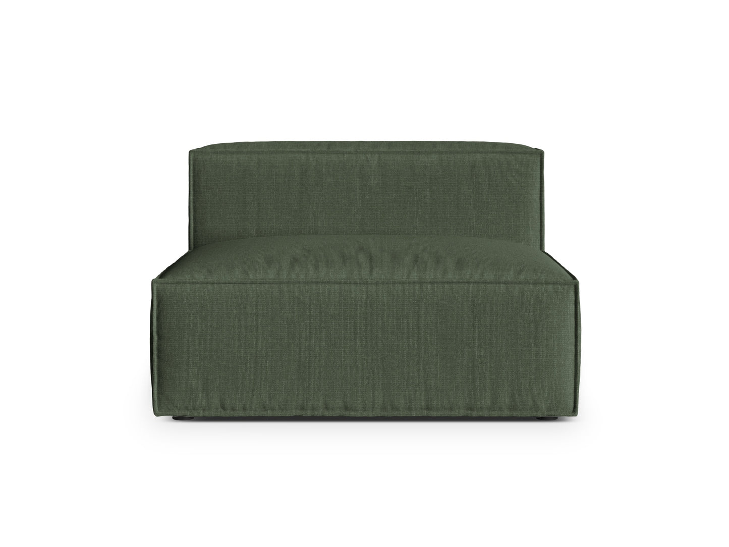 Nuria Modul Armless, 2 Seats, 120x110 cm — Moss Green