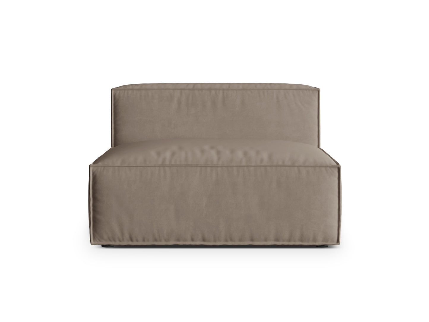 Nuria Modul Armless, 2 Seats, 120x110 cm — Warm grey