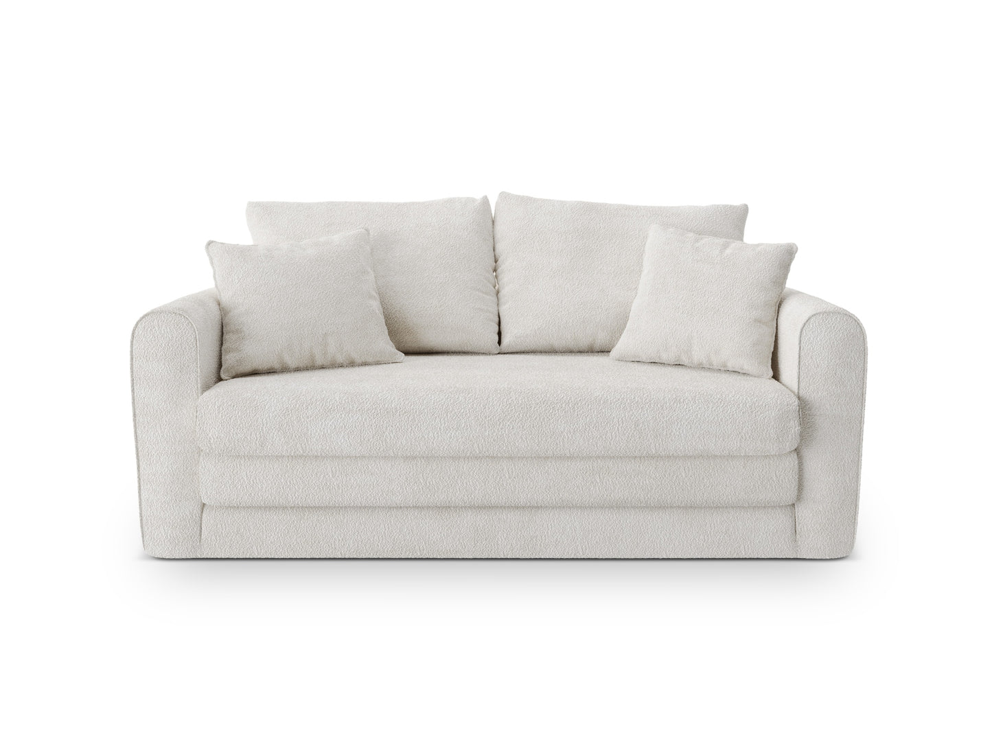 Lido Sofa With Bed Function, 2 Seats, 158x69 cm — Light Beige