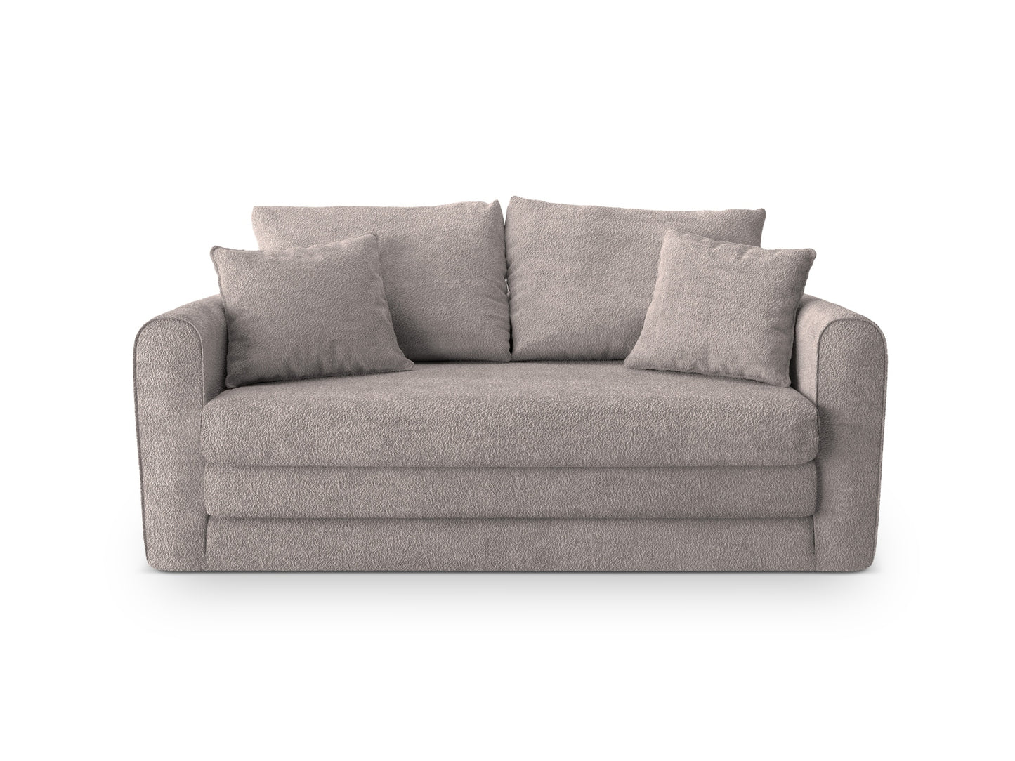 Lido Sofa With Bed Function, 2 Seats, 158x69 cm — Warm grey