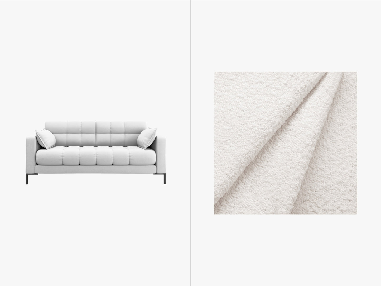 Mamaia Sofa — White / 2 Seats