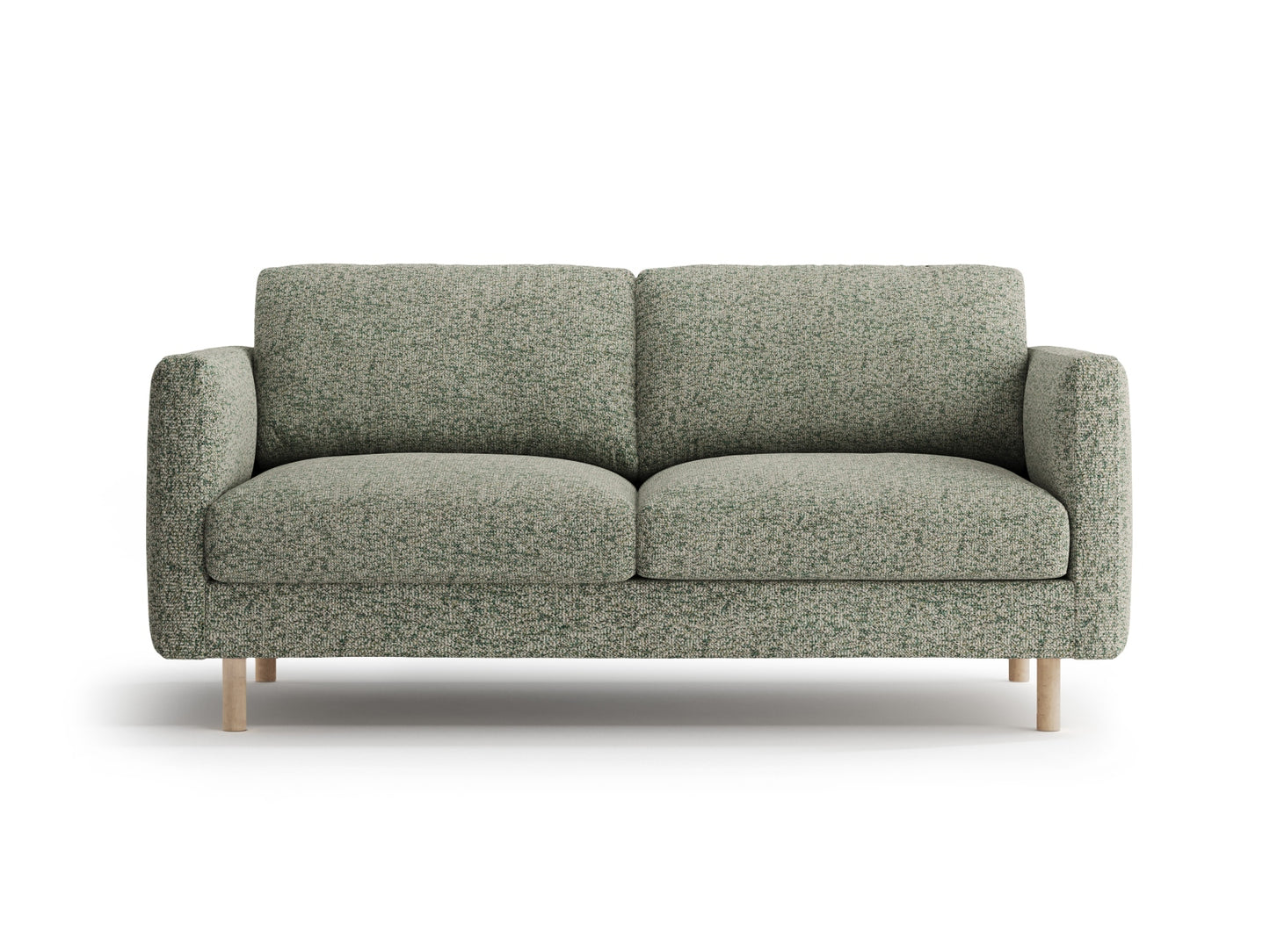 Eden Sofa, 2 Seats, 146x92 cm — Moss Green Melange