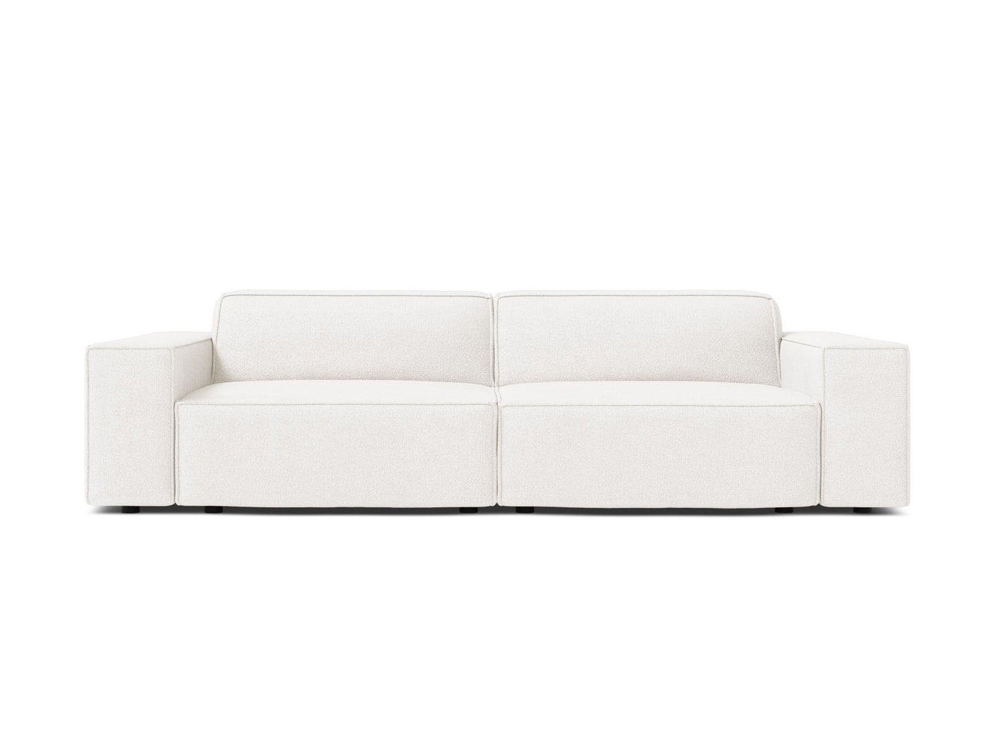 Sofa Bouclé Beige Jodie — White