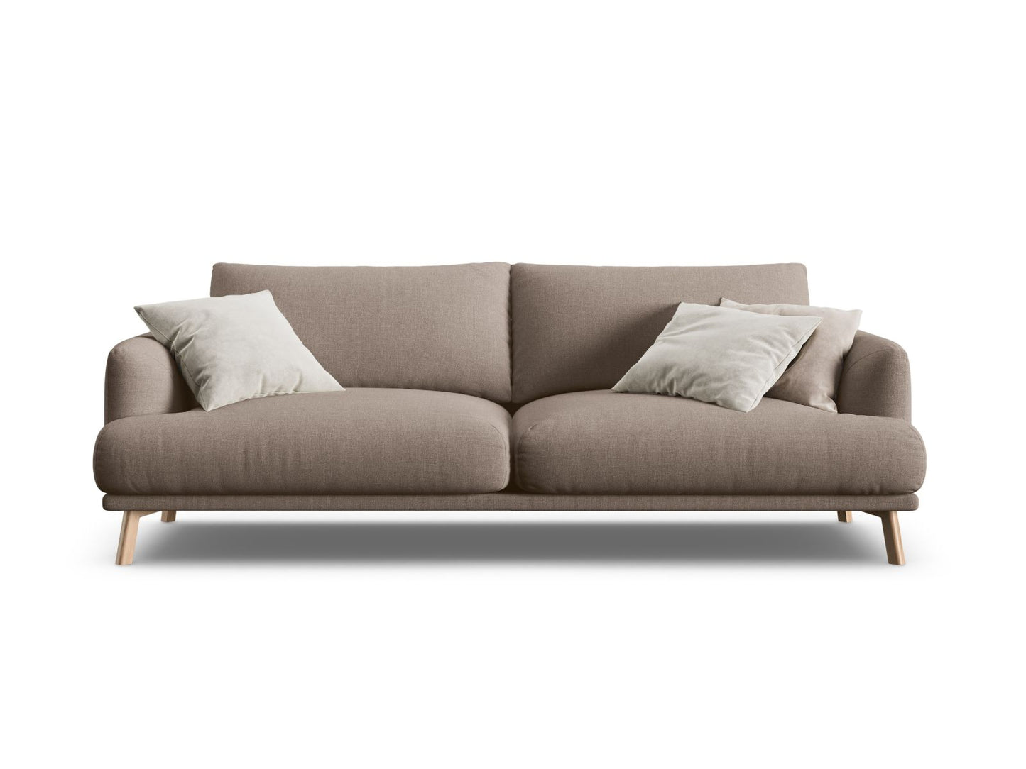 Naomi Sofa, 3 Seats, 200x95 cm — Cappuccino
