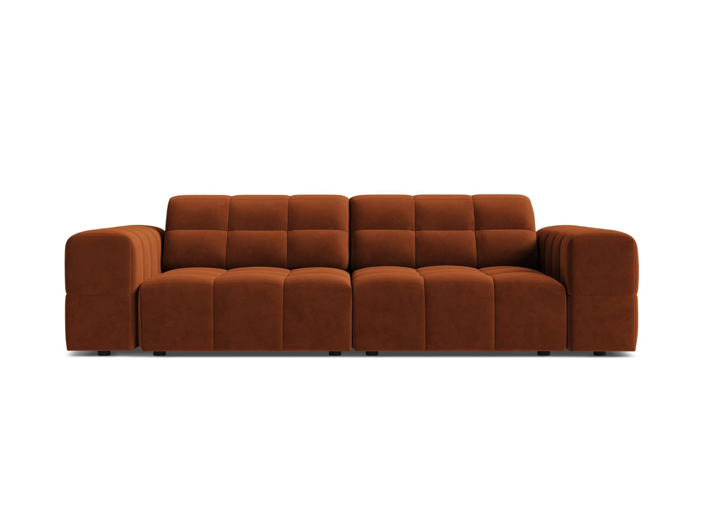 Jennifer Sofa, 3 Seats, 212x102 cm — Terracotta