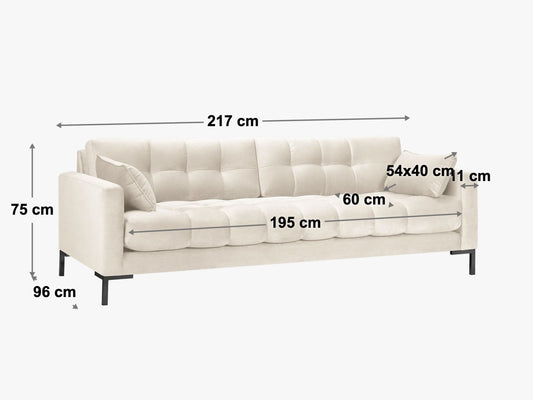 Mamaia Sofa, 4 Seats, 217x96 cm