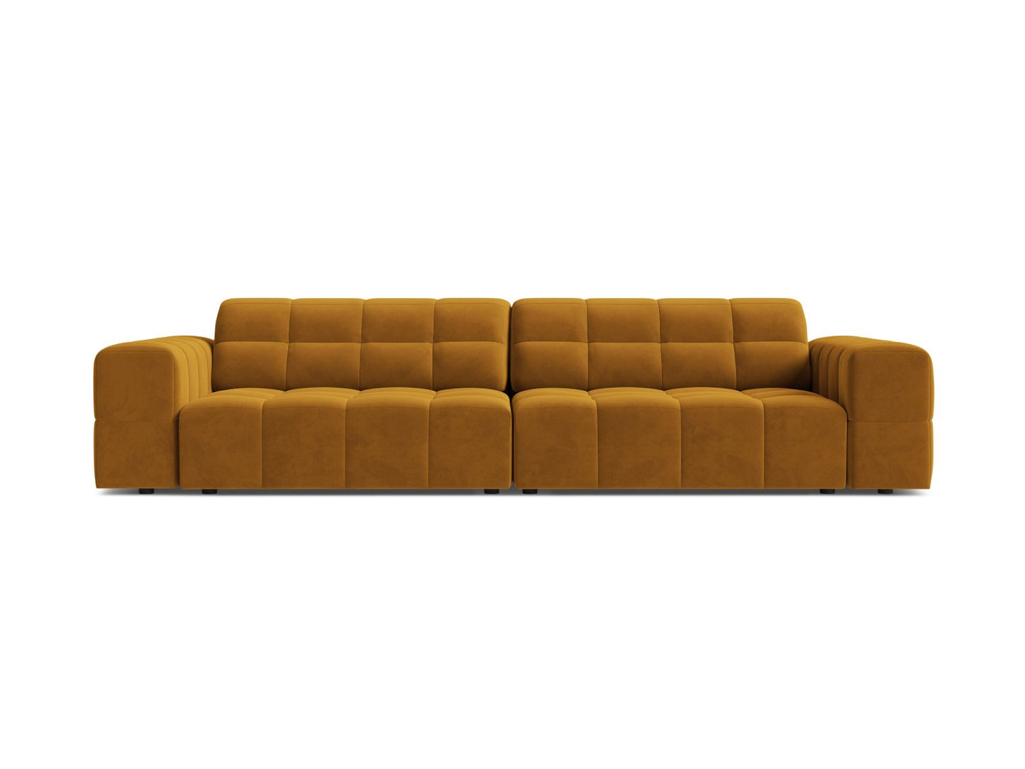 Sofa Samt Schwarz Jennifer — Yellow