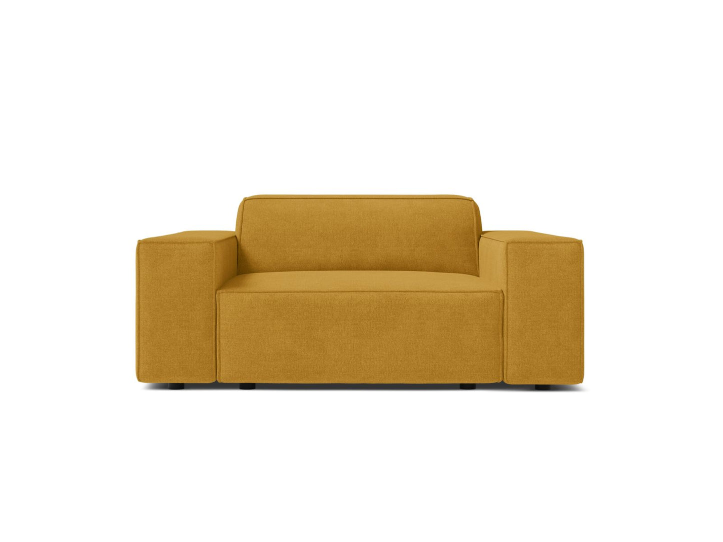 Sessel Strukturstoff Beige Jodie — Yellow