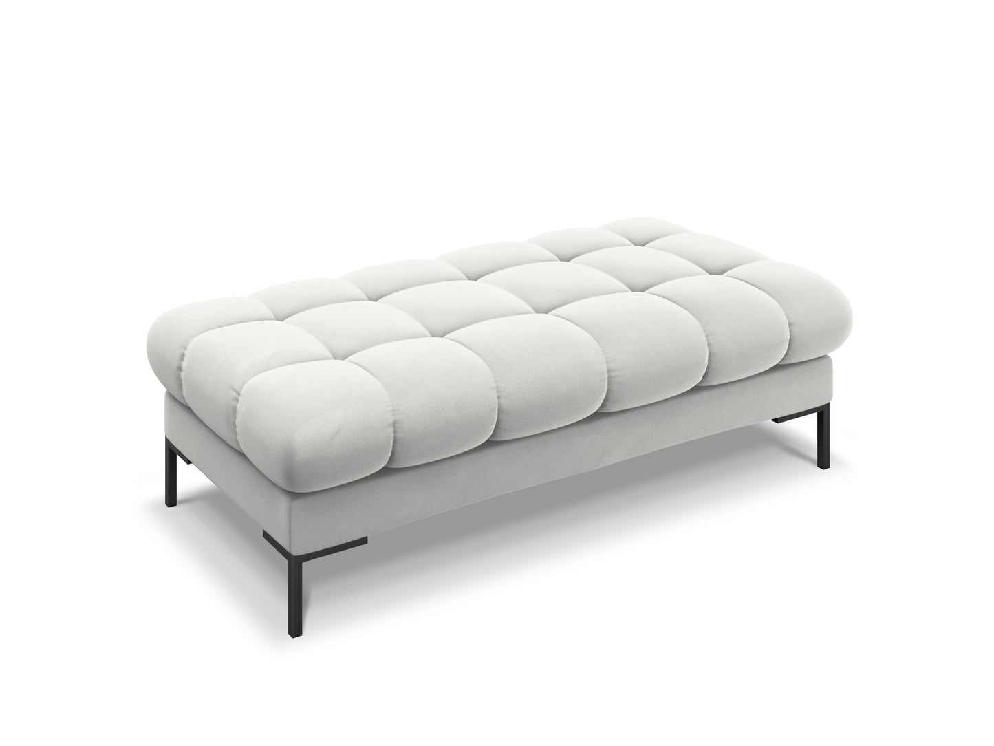 Mamaia Bench, 2 Seats, 133x62 cm — Silver