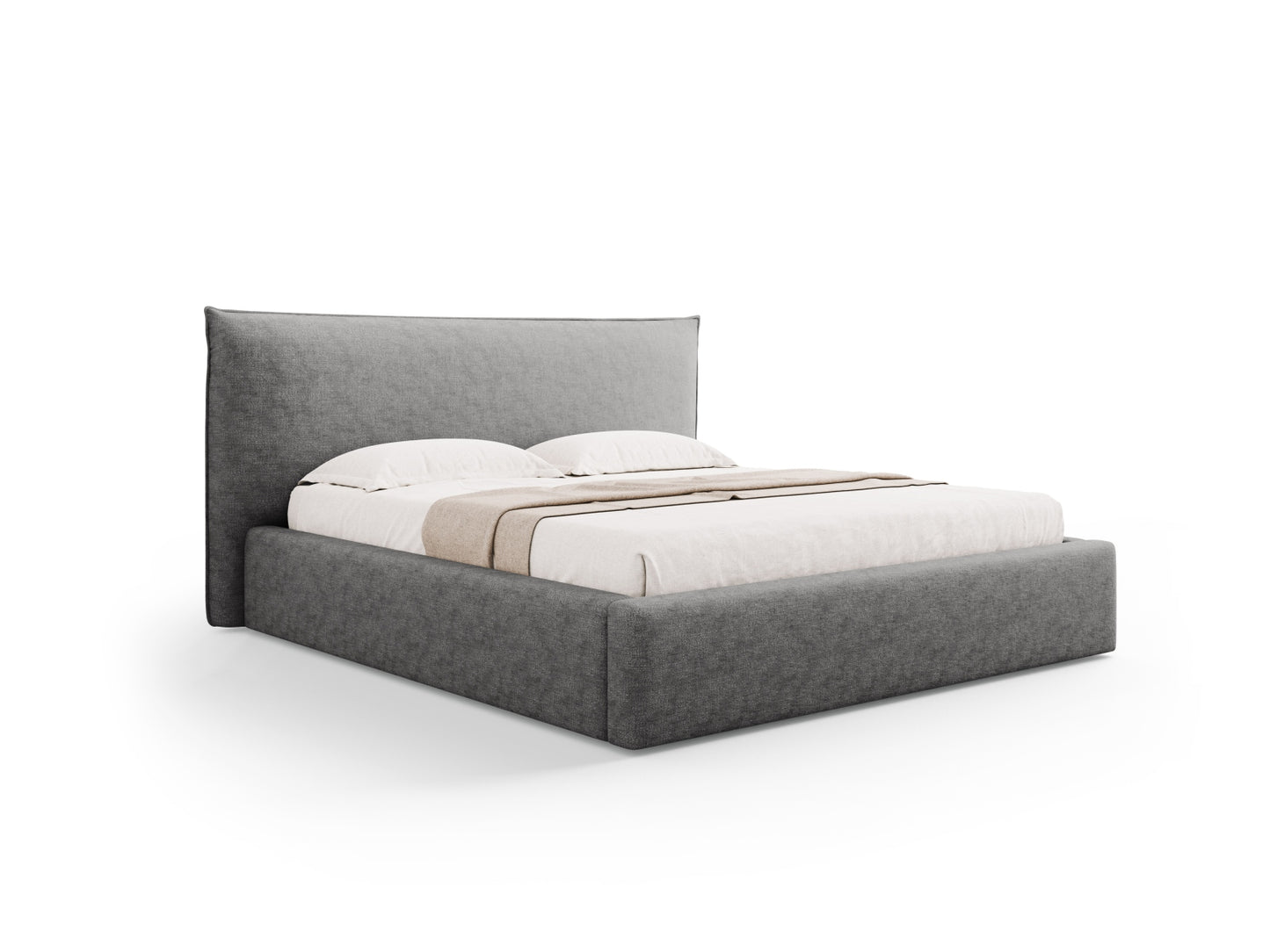 Bett Chenille Dark Blue Kaelle — Silver