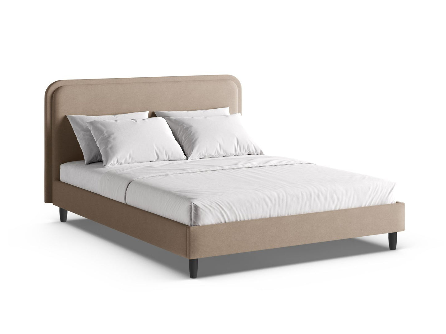 Aveline Bed With Headboard — Sand