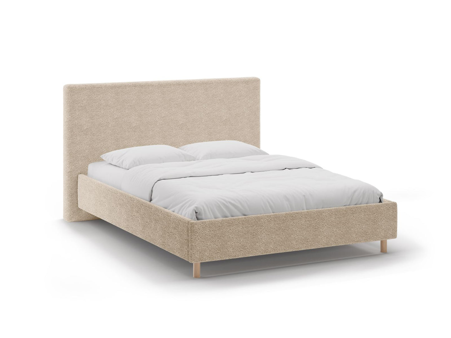 Bett Bouclé Brick Eloise — Sand