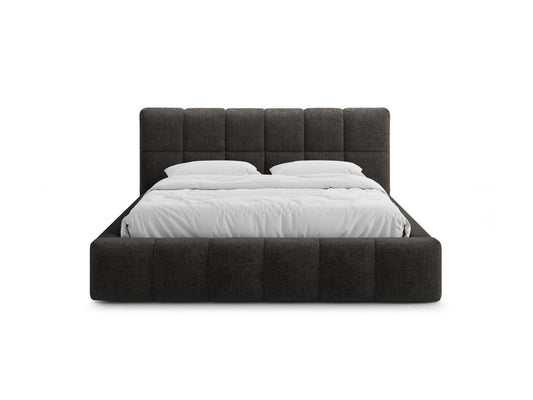 Bett Chenille Anthrazit Bellis — Wohnbeispiel