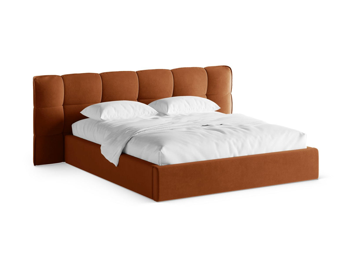 Eric Storage Bed With Headboard — Terracotta